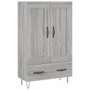 vidaXL Highboard grå sonoma 69,5x31x115 cm konstruert tre