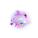 Organza Scrunchie Pompom PomPom Light Pink