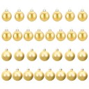 vidaXL Juleballsett 30 stk. Gull 6 cm Polystyren