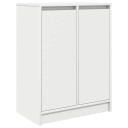  Skjenk hvit 57x34x76 cm konstruert tre