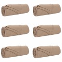 vidaXL Kastepledd 6 pcs Kamel 280 x 210 cm Fleece