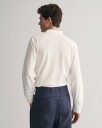 Klassisk piquéskjorte med lange ermer i regular fit WHITE L