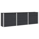 vidaXL Høybed Svart 300 x 50 x 91 cm WPC og Aluminium