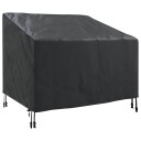  Hage Stoltrekk Svart 96 x 79 x 74 cm 420D Oxford stoff