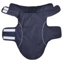 Vidaxl Hunde Regnfrakk Med Refleksstrimler Polyester Marineblå Xxs