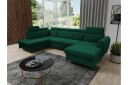 Hoffman Sofa med Divan og Sjeselong 4 seter   Grønn