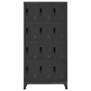 vidaXL Oppbevaringsskap antrasitt 90x45x180 cm stål