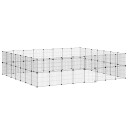 Vidaxl Dyrebur 60 Paneler Med Dør Svart 35X35 cm Stål