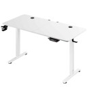 Elektrisk skrivebord hev og senk - 140x60x73-118cm - hvit