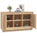 vidaXL Skjenk sonoma eik 102x35x60 cm konstruert tre