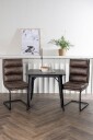 Venture Home   Spisegruppe Tempe med 2 stk stoler Zizo   Svart