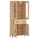  Highboard sonoma eik 69,5x34x180 cm konstruert tre