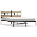  Sengeramme i metall uten madrass sonoma eik 140x200 cm 8721158376923