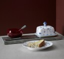 Royal Copenhagen Musselmalt Riflet smørskål med lokk