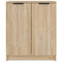 vidaXL Skoskap sonoma eik 59x35x70 cm konstruert tre