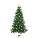  Juletre med 150 LED med stativ grønn 150 cm PE