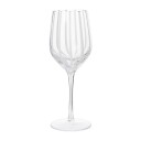 Broste Copenhagen Stripe hvitvinsglass 35 cl Clear-white stripes