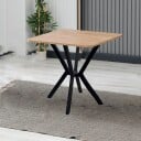 Krylor spisebord 70 cm kvadratisk - Valnøtt