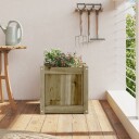 Blomsterkasse 40x40x40 cm impregnert furu