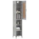 vidaXL Highboard betonggrå 34,5x34x180 cm konstruert tre 8720845497477