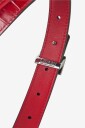 Lauren Ralph Lauren   Belte Glssy Crc Emb/Nt Sm Rev Lrl 20 Blt Sny   Rød
