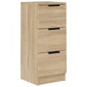 vidaXL Skjenk sonoma eik 30x30x70 cm konstruert tre