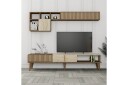 Lissione Tv-benk 180 cm - Valnøtt/Beige