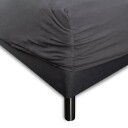 Borås Cotton Cloud boks laken 180x200 Grå / Antrasitt