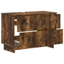 vidaXL Baderomsvaskeskap EDE Røkt Eik 82 x 41 x 59 cm Konstruert tre
