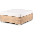 Dedon Lounge fotskammel 110 cm blekemiddel