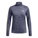 UA Tech 1/2 Zip Twist Midnight Navy L