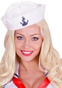 Hvit Sailorhatt med Anker