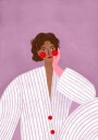 The Woman With the Pink Glove Plakat / 50x70cm