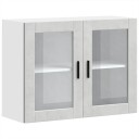  Veggmontert kjøkkenskap med glassdør Porto betonggrå 8721158424372