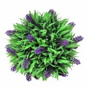 vidaXL Kunstig buksbomball med lavendel sett med 2 stk 28 cm