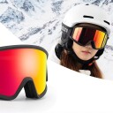 Qunature Hvite skibriller for voksne svart