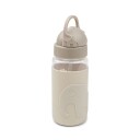 Done By Deer Elphee Flaske Med Sugerør 350 ml - Sand