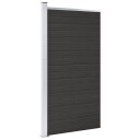 vidaXL Gjerdepanel WPC 95x186 cm svart
