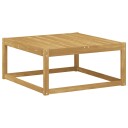 vidaXL Ute fotstøtte Solid akasietre Hvit 79 x 79 x 37 cm