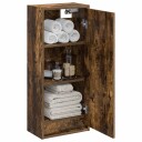  Vegghengt servantkommode Røkt Eik 35 x 20 x 81 cm