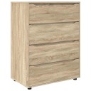  Oppbevaringsskap 2 pcs Sonoma eik 80 x 48 x 105 cm