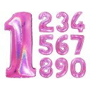 Ballongkungen Tallballong Glitter Rosa Tallet 3 613GHF