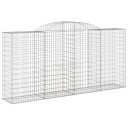 vidaXL Gabionkurver buede 6 stk 300x50x140/160 cm galvanisert jern