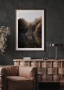 Sunrise in the Misty Forest with Reflections Plakat Plakat / 30x40cm