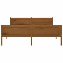 vidaXL Sengeramme heltre furu honningbrun 140x200 cm