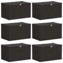 vidaXL Lagringsboks 6 pcs Antrasitt 55 x 35 x 32 cm Ikke-vevd stoff