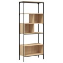  Bokhylle 5 etasjer sonoma eik 76x33x188,5 cm konstruert tre 8721012340558