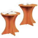  Kaffebord Sett 2 pcs Brun 46 x 46 x 47 cm Massiv furu tre