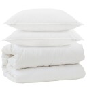 vidaXL Dyne med Puter med pute 3 stk. Hvit Mikrofiber