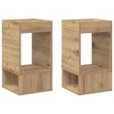 vidaXL Avlastningsbord 2 pcs Artisan Eik 30 x 30 x 56 cm